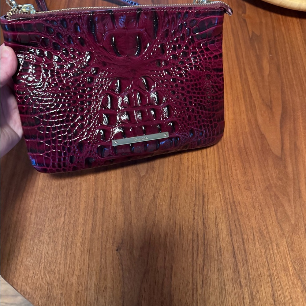 Brahmin Cherry Melbourne 2 compartment Crossbody Bag Like New Condition - Picture 2 of 7